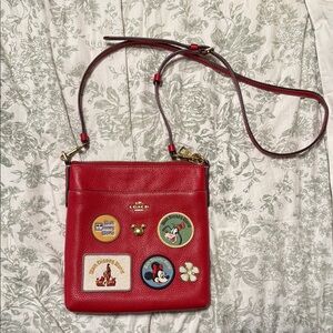 Coach Disney Red Crossbody Bag